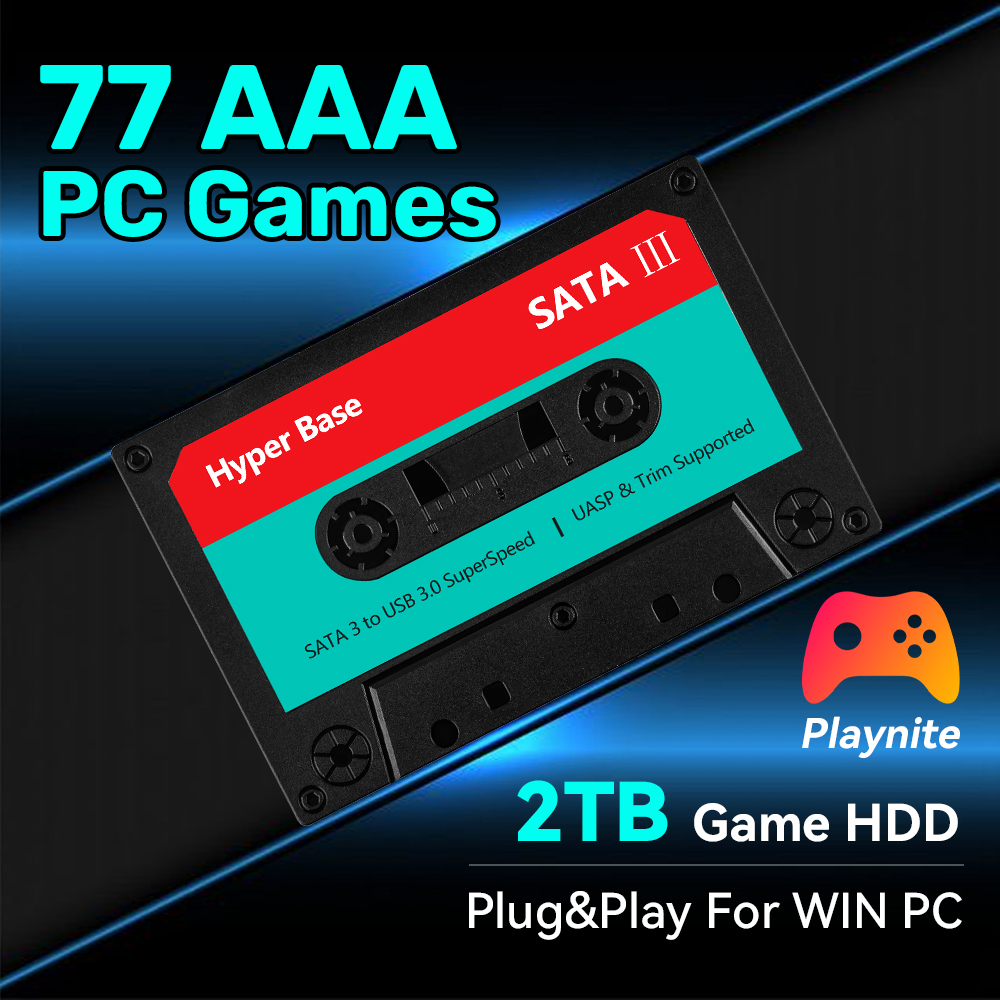 Gaming Console With Gta - 2TB Game Hard Drive With 77