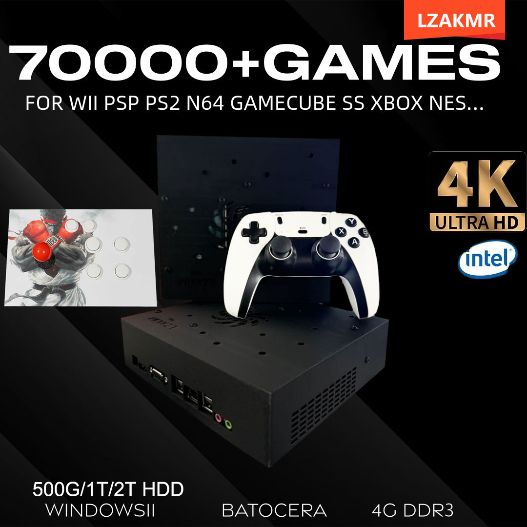 Gaming Console With Gta - Retro Gaming Console 70000+ Games 2TB