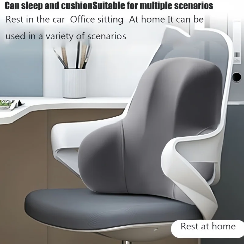 Gaming Chair Cushion - 1pc Memory Foam Lumbar Back Cushion