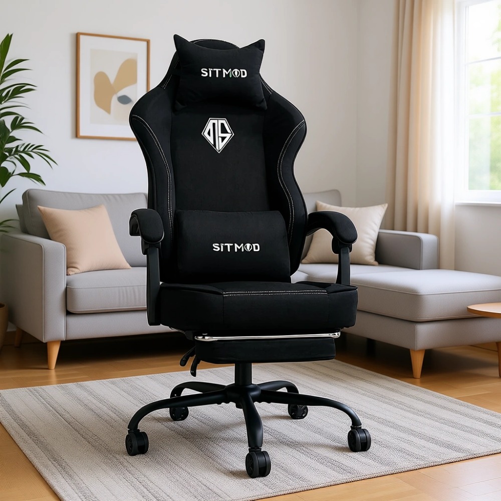Ergonomic Gaming Chair with Fo - Gaming Chair Cushion ulasan dan harga