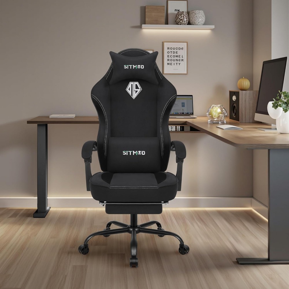 Ergonomic Gaming Chair with Fo - Gaming Chair Cushion ulasan dan harga