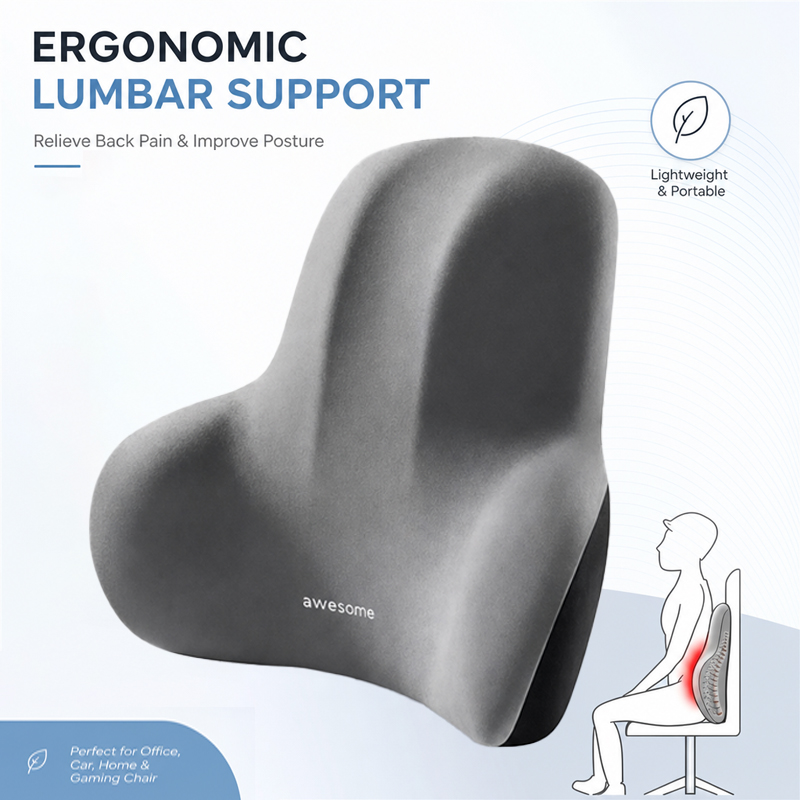 1 Pcs Memory Foam Lumbar Suppo - Gaming Chair Cushion ulasan dan harga
