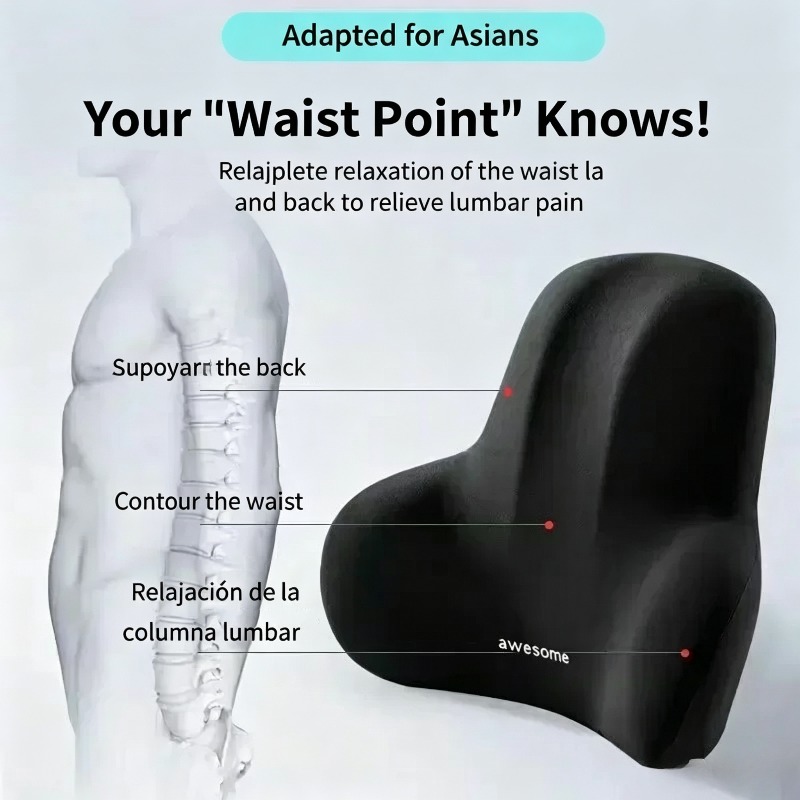 1 Pcs Memory Foam Lumbar Suppo - Gaming Chair Cushion ulasan dan harga