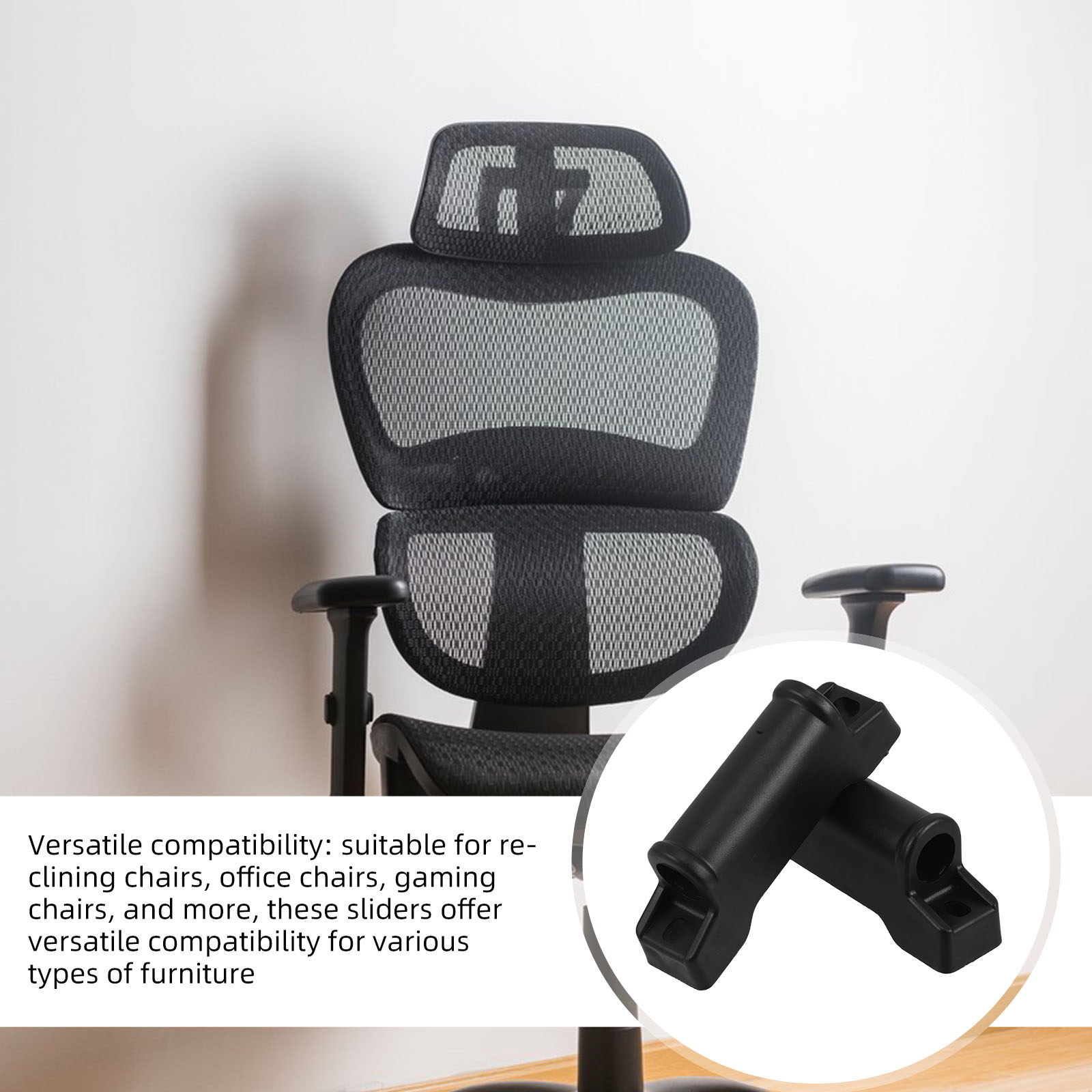 2Pcs Versatile Footrest Slider - Gaming Chair Cushion ulasan dan harga