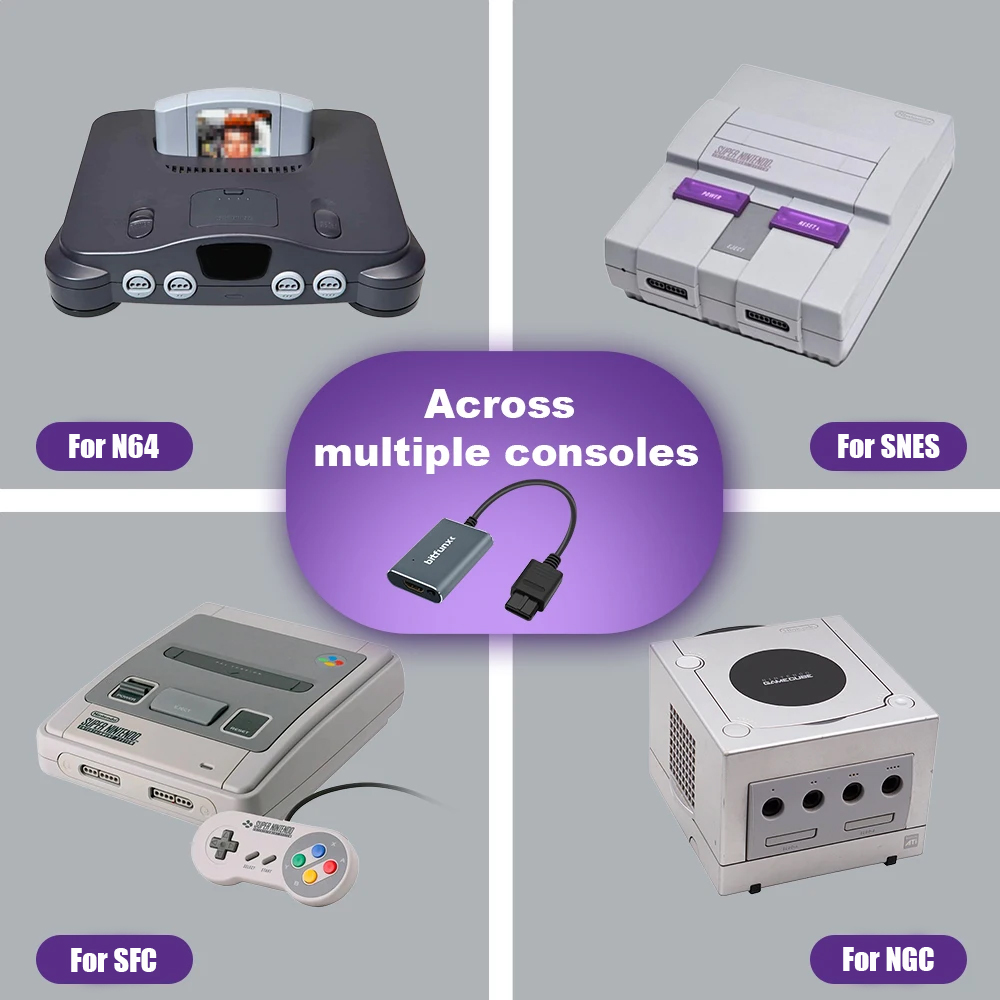 Bitfunx 720P Svideo / AV To HD - Gaming Console Vintage ulasan dan harga