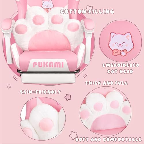 Pink Gaming Chair Cute with Ca - Gaming Chair Cushion ulasan dan harga