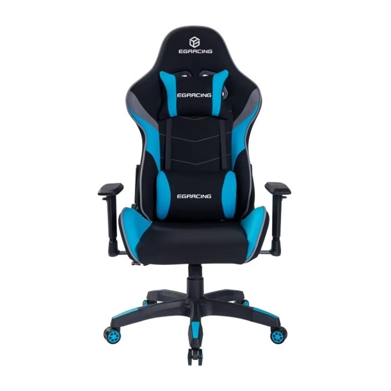 Black and Blue Gaming Chair wi - Gaming Chair Cushion ulasan dan harga