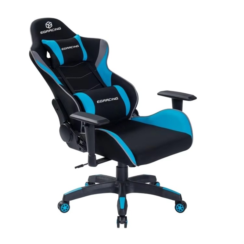Black and Blue Gaming Chair wi - Gaming Chair Cushion ulasan dan harga