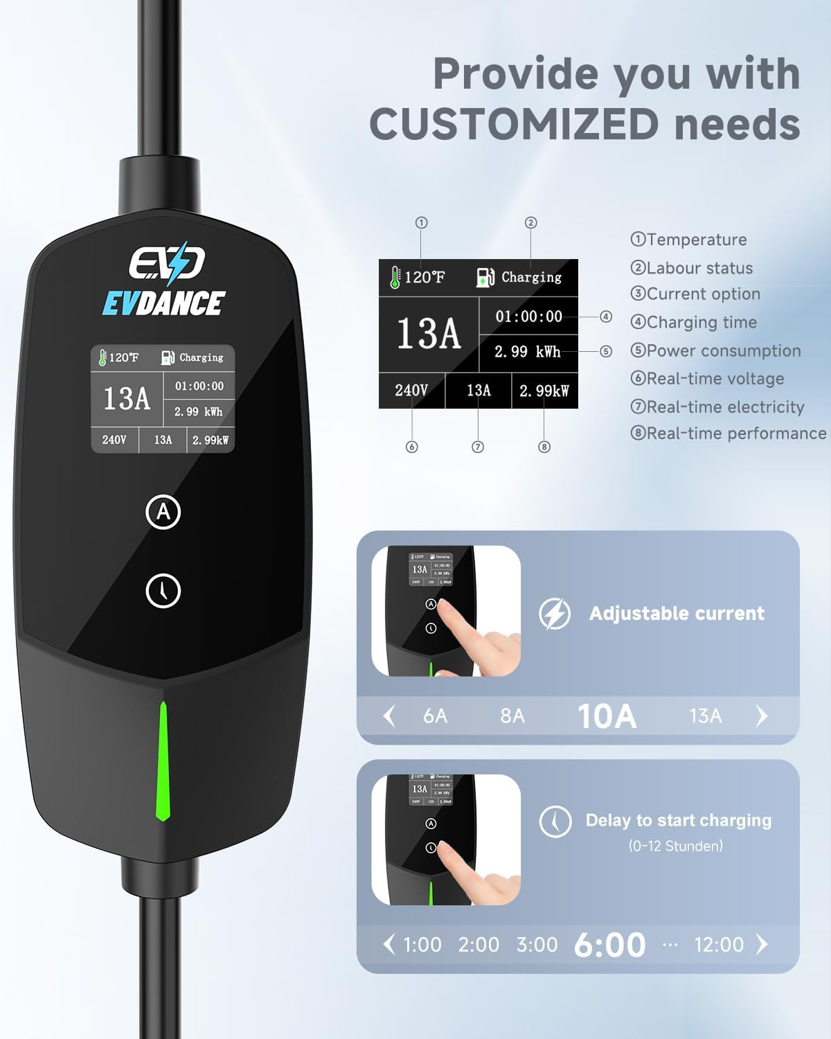 EVDANCE Portable EV Charger Ty - Pc Gaming Handheld Console ulasan dan harga