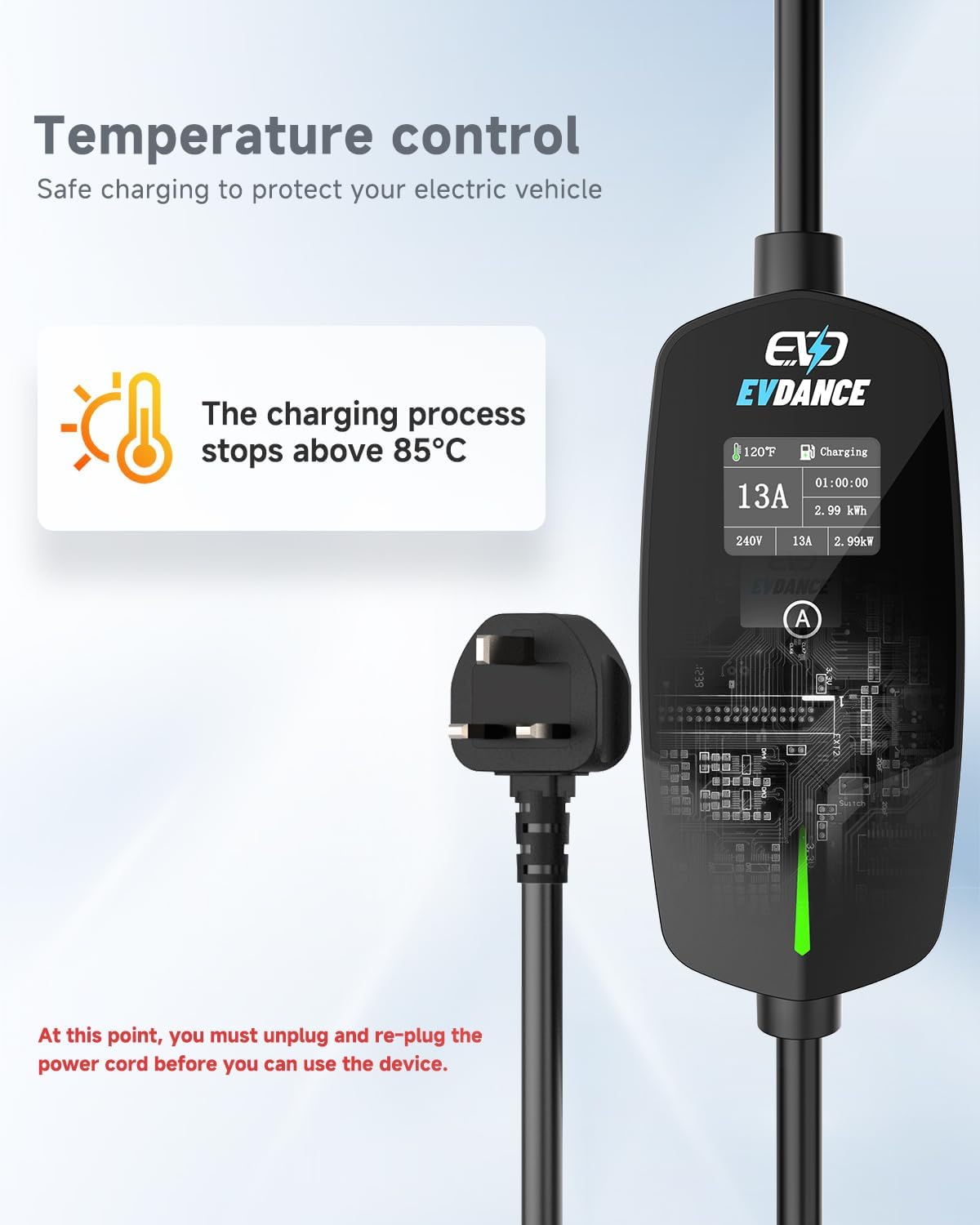 EVDANCE Portable EV Charger Ty - Pc Gaming Handheld Console ulasan dan harga