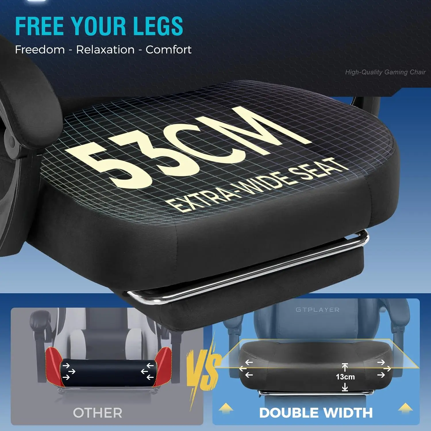 Big and Tall Gaming Chair Fabr - Gaming Chair Cushion ulasan dan harga