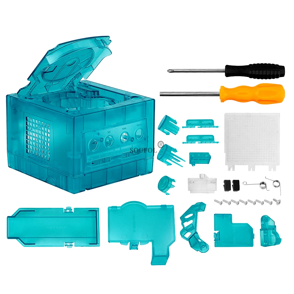 Ice Blue Replacement Case for  - Gaming Console Vintage ulasan dan harga
