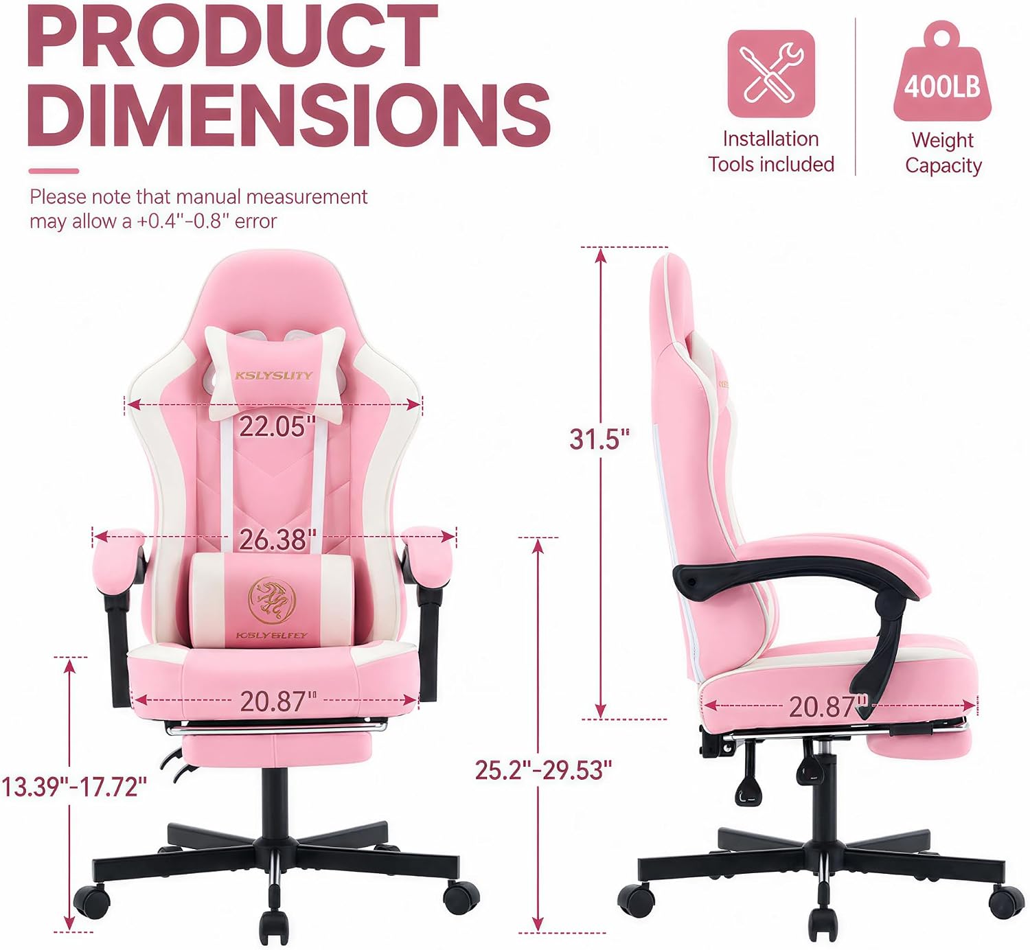 Ergonomic High Back Gaming Cha - Gaming Chair Cushion ulasan dan harga