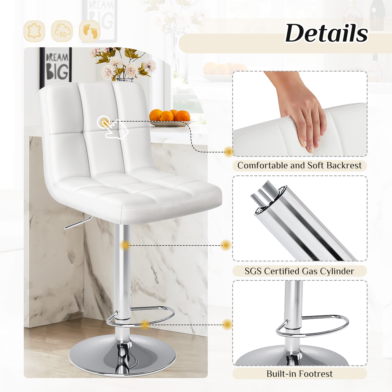 JHK Ergonomic Armless PU Leath - Gaming Chair Cushion ulasan dan harga