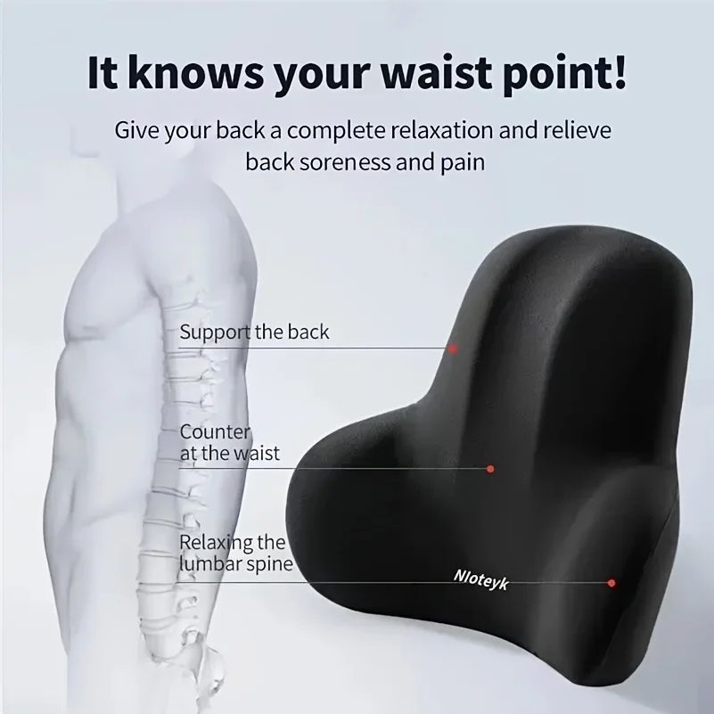 1pc Memory Foam Lumbar Back Cu - Gaming Chair Cushion ulasan dan harga