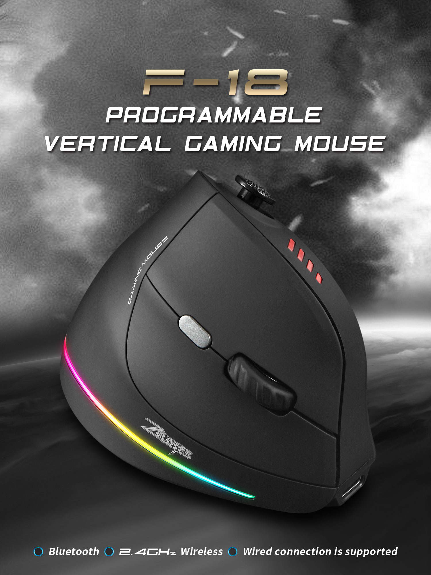 Jomaa RGB Backlit Wireless Ver - Pad Gaming Console ulasan dan harga