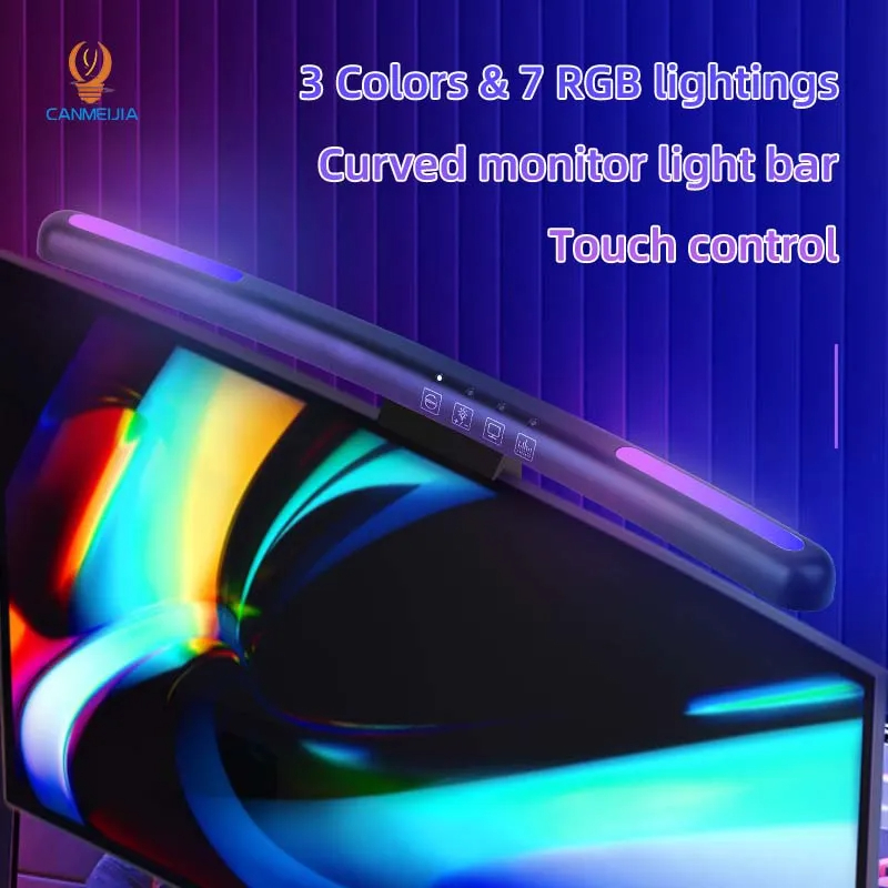 Curved LED Monitor Light Bar U - Pad Gaming Console ulasan dan harga