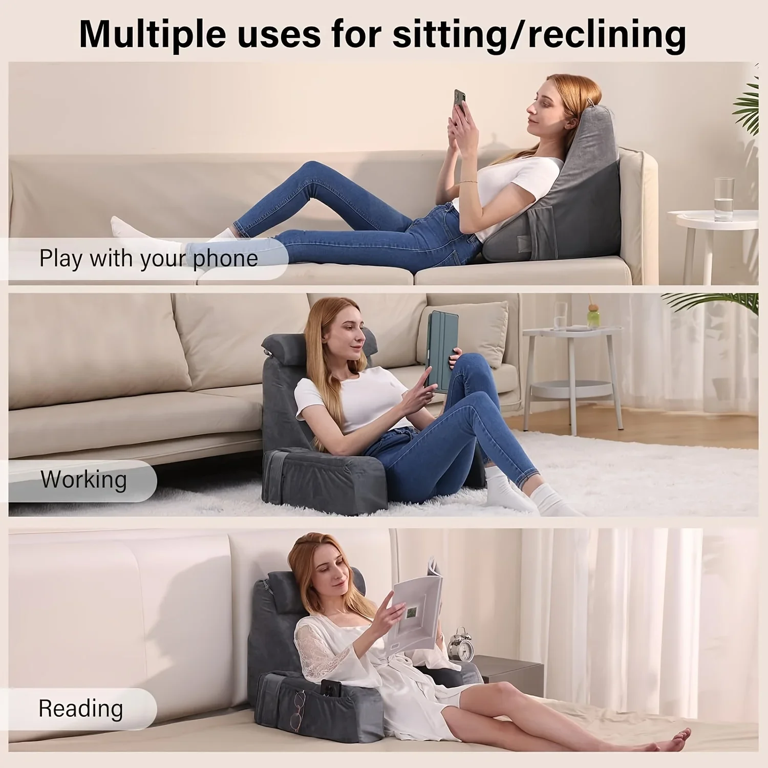 Memory Foam Reading Pillow for - Gaming Chair Cushion ulasan dan harga