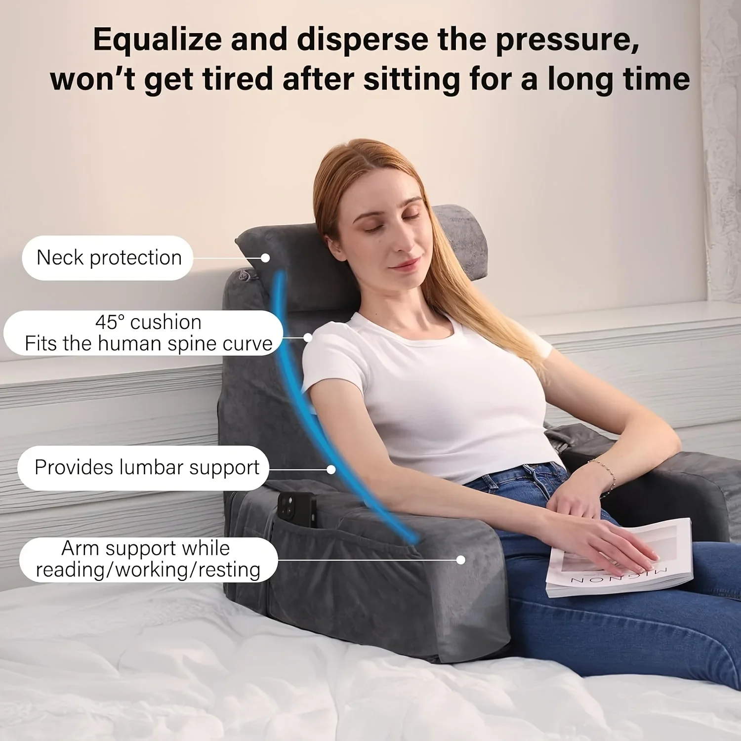 Memory Foam Reading Pillow for - Gaming Chair Cushion ulasan dan harga